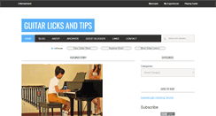 Desktop Screenshot of guitarlicksandtips.com