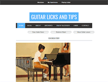 Tablet Screenshot of guitarlicksandtips.com